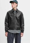Куртка Jack & Jones Leather jacket, Black - фото