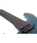 Гитара Schecter AM-7 Aaron Marshall Lefty, цвет Cobalt Slate - фото 3