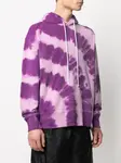 Худи с принтом тай-дай и логотипом MSGM, фиолетовый - фото 3