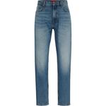 Прямые джинсы HUGO BOSS, синий - фото