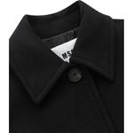 MSGM Женское черное пальто Black, Black - фото 4