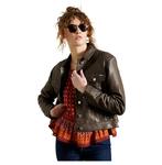 Куртка Superdry Leather Stateside, коричневый - фото