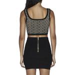 Топ вязаный с логотипом Monogram BALMAIN, черный - фото 5