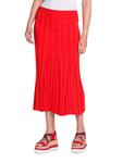 Широкая юбка-миди в рубчик Stella Mccartney, красный - фото 3