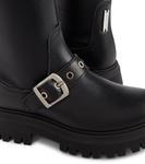 Кожаные сапоги до колена Monnalisa, Nero - фото 5