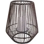 Солнечный светодиодный фонарь näve Plasto 1 шт. Теплый белый свет, солнечная батарея, лампа для балкона и террасы, настольная лампа, эффект мерцания, солнечная лампа Näve, коричневый - фото 3