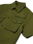 Рубашка с логотипом DSQUARED2 KIDS, зеленый - фото 3