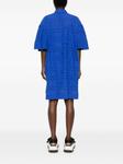 Karl Lagerfeld платье-рубашка с вышивкой, синий - фото 4