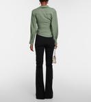 Рубашка Le Bahia с завязкой спереди Jacquemus, хаки - фото 3