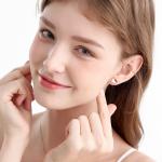 TIDECOLOR Серьги-гвоздики из серебра 925 пробы - фото 3