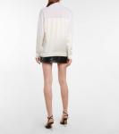 Свитер из кашемира и шелка с панелями Tom Ford, Chalk - фото 3