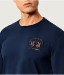 Лонгслив regular fit La Martina, темно-синий - фото 4