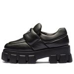 Кроссовки soft padded nappa leather loafers 'black' Prada, черный - фото