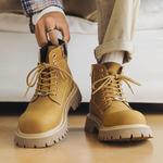 LINGPAO Черные короткие ботинки мартин, цвет Black - фото 6