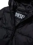 Пуховик с капюшоном Diesel Kids, черный - фото 3