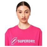 Футболка Superdry Code Sl Applique Loose, розовый - фото 4