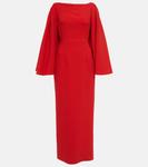 Платье миди Niesha из крепа EMILIA WICKSTEAD, красный - фото