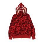 Худи BAPE Color Camo Double Shark Full Zip 'Red', красный - фото 2