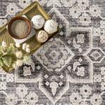 Ковер с медальоном Eira, влагонепроницаемый Nuloom, 183x275 см - фото 10