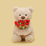 XUANBEIBEI Плюшевая кукла Versatile Rose Bear высотой 25см/38см - фото 3