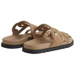 Шлепанцы женские Hermès Extra Slide, коричневый - фото 4