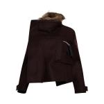 Блузон Sacai Wool Melton Blouson, Brown - фото