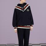 Свитшот женский Gucci, темно-синий - фото 2