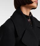 Шерстяное твиловое пальто Dries Van Noten, Black - фото 4