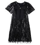 Платье с бантом и пайетками Patachou, черный - фото