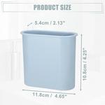 Настенная подставка для держателя зубной щетки для держателя зубной щетки в ванной комнате Unique Bargains, черный - фото 5