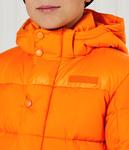 Куртка детская Tommy Hilfiger утепленная с капюшоном, оранжевый - фото 4
