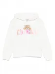Худи Teddy Bear Moschino Kids, белый - фото