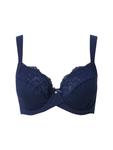 Бюстгальтер на косточках Ulla Popken, темно-синий - фото