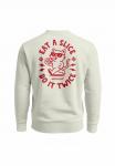 Толстовка Neverless MIT BACKPRINT PIZZA CAT MOTIV FUN, Urban Grey/Light Grey - фото 3