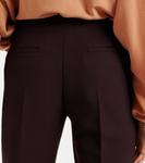 Шерстяные брюки широкого кроя Chloé, Copper Brown - фото 6