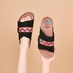 Шлепанцы женские Joy&Mario, черный - фото 16