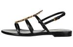 Шлепанцы женские Saint Laurent One-Strap, черный - фото