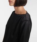 Атласный топ Toteme, черный - фото 4