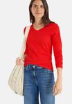 Топ Cecil V-NECK LANGARM, Orange - фото