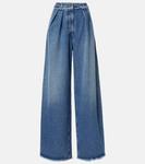 Джинсы с широкими штанинами Alanui, цвет dark blue - фото