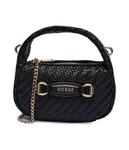 Сумка через плечо Guess на цепочке, черный - фото