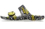 Сандалии SmileyWorld X Classic «Черно-белые» Crocs - фото