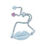 Браслет в форме губ Apm Monaco, серебро - фото