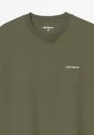 Футболка carhartt wip s/s script basic Carhartt Wip, Leaf - фото 3
