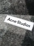 Шарф в клетку Acne Studios, черный - фото 3