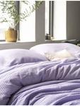 Постельное белье Seersucker Easy цвета лаванды Irisette, 135 x 200 + 80 x 80 см - фото 3