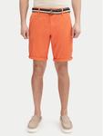 Шорты облегающего кроя из ткани Royce 70-039 Indicode, оранжевый - фото
