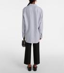 Полосатая рубашка Tod's, Bianco + Celeste Scuro - фото 3