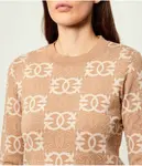 Цыганский свитер Regular fit Pinko, бежевый - фото 4