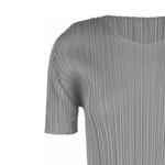 Складчатый топ PLEATS PLEASE ISSEY MIYAKE, серый - фото 4